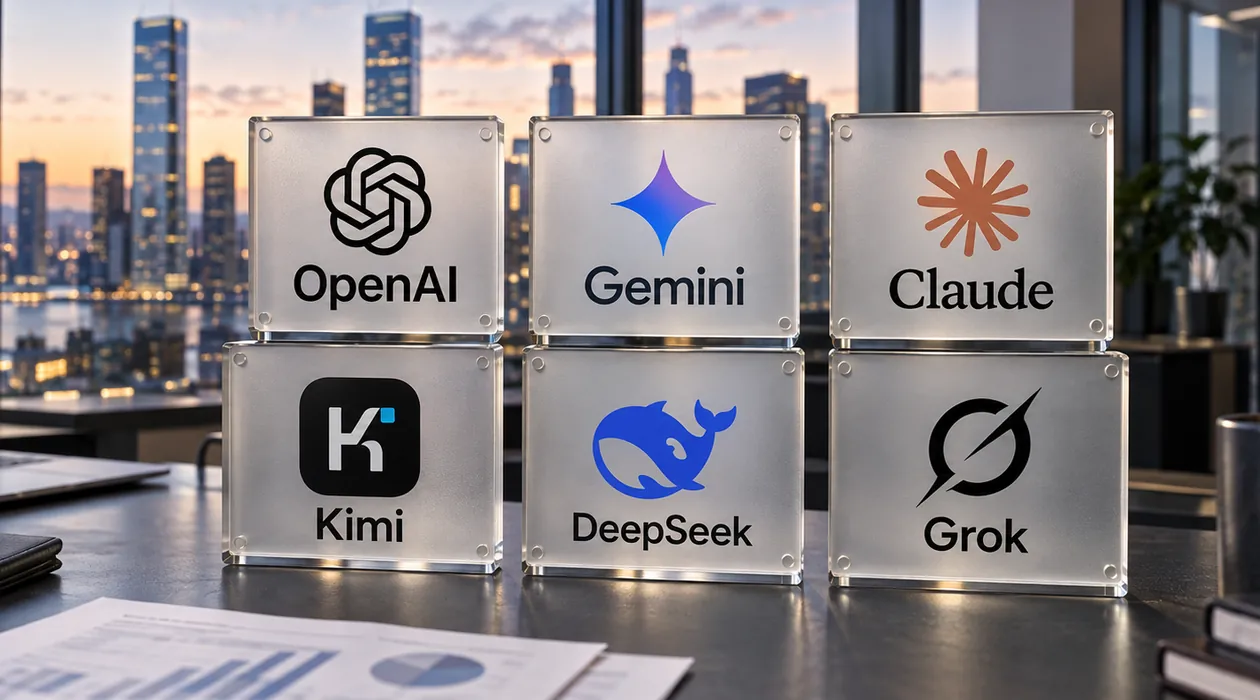 AI revenue competition between OpenAI Claude Gemini Grok DeepSeek Kimi and other global artificial intelligence companies