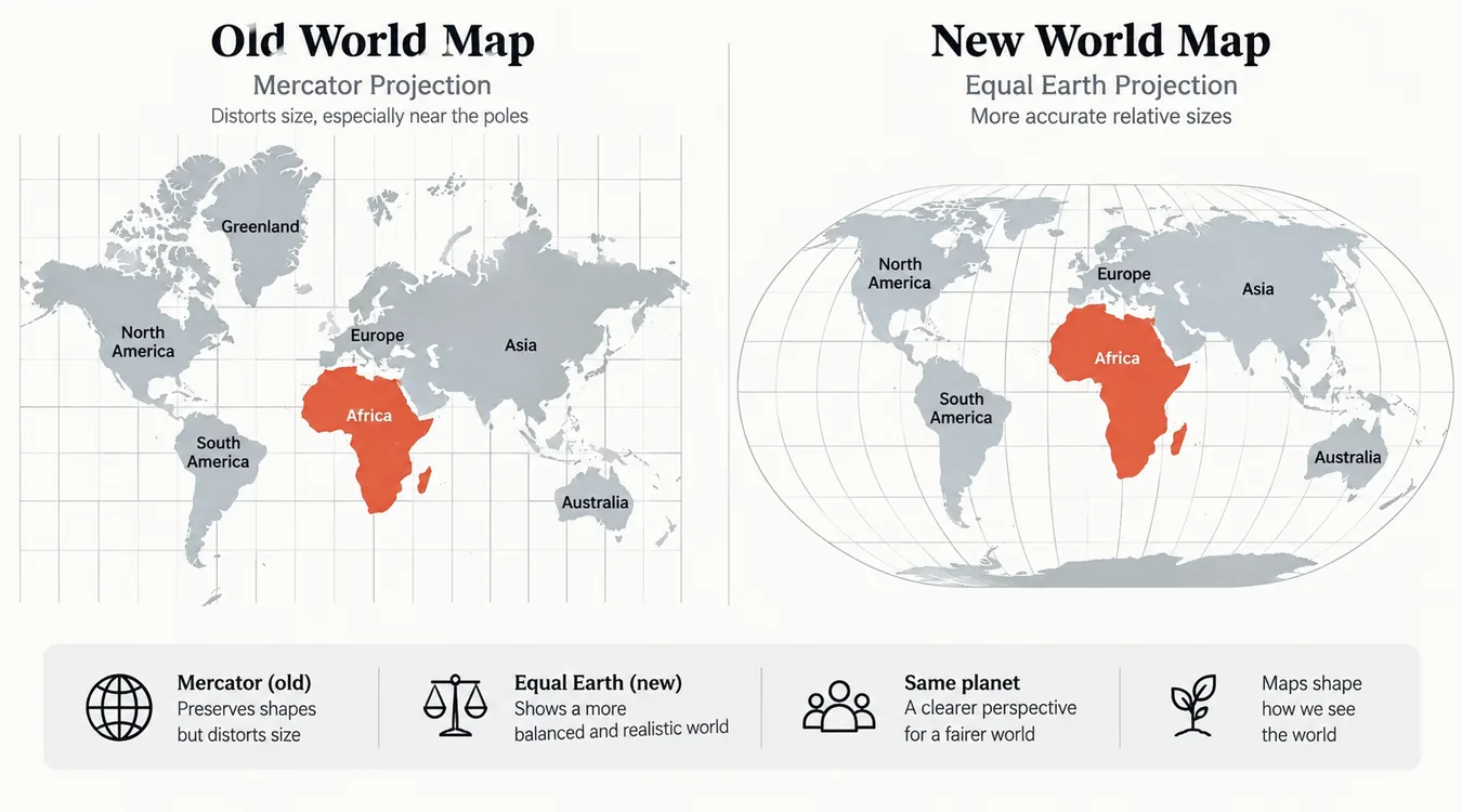 Equal Earth world map and the disputed Northern Territories between Japan and Russia