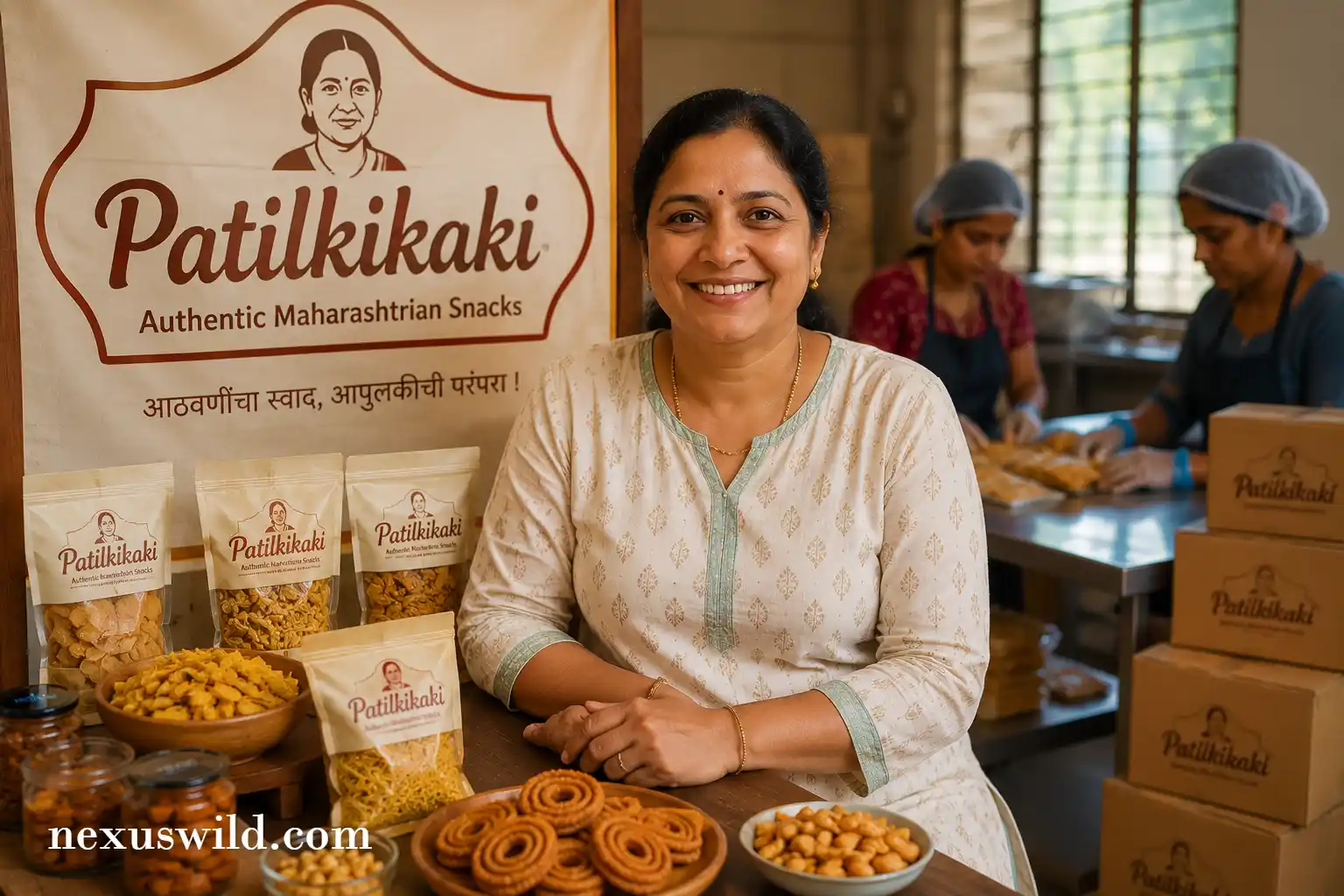 Patilkikaki besan ladoo, authentic home snacks, Geeta Patil business