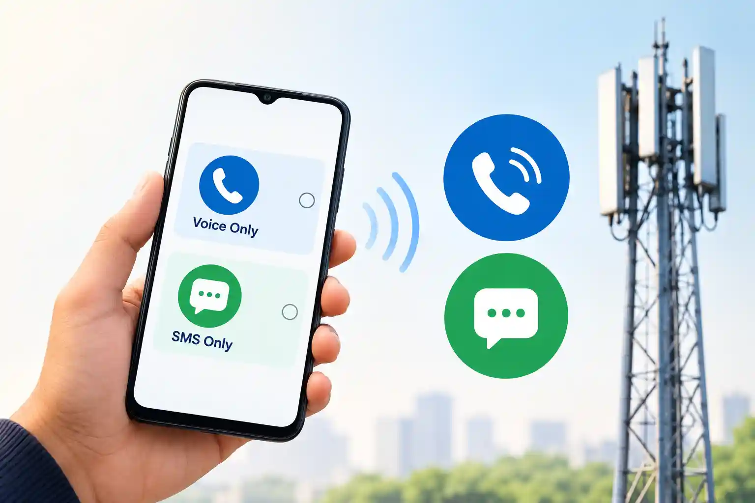 A conceptual image of a smartphone displaying various mobile recharge plans alongside the TRAI logo.
